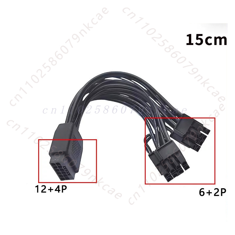 12VHPWR 16ピン メス - デュアル 8ピン (6+ - Dual 8Pin To 16Pin 12Vhpwr Cable のレビューと価格